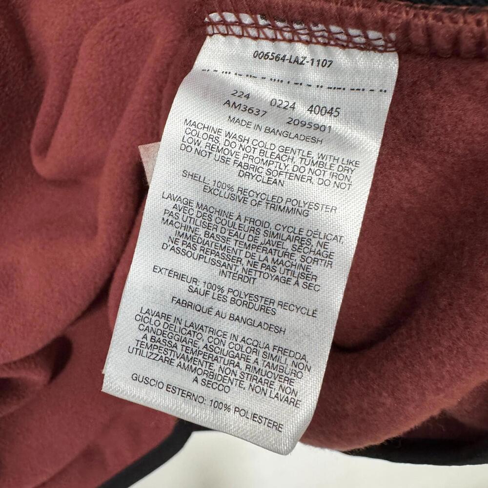 Columbia Men’s Size Large Spice Red Black Sequoia Grove Half Zip Fleece Pullover - Picture 7 of 8